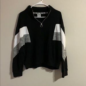 PINK Victoria’s Secret Black half zip L